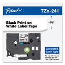 Cinta Etiquetadora Brother 3/4" Negro/Blanco P-Touch