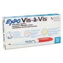 Marcador P/Acetato Expo Vis-A-Vis P.F. Rojo C/12