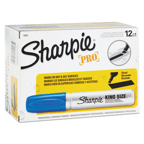 Marcador Permanente Sharpie King Size Azul