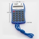 Calculadora 8Dig Bolsillo C/Cordon Bazic