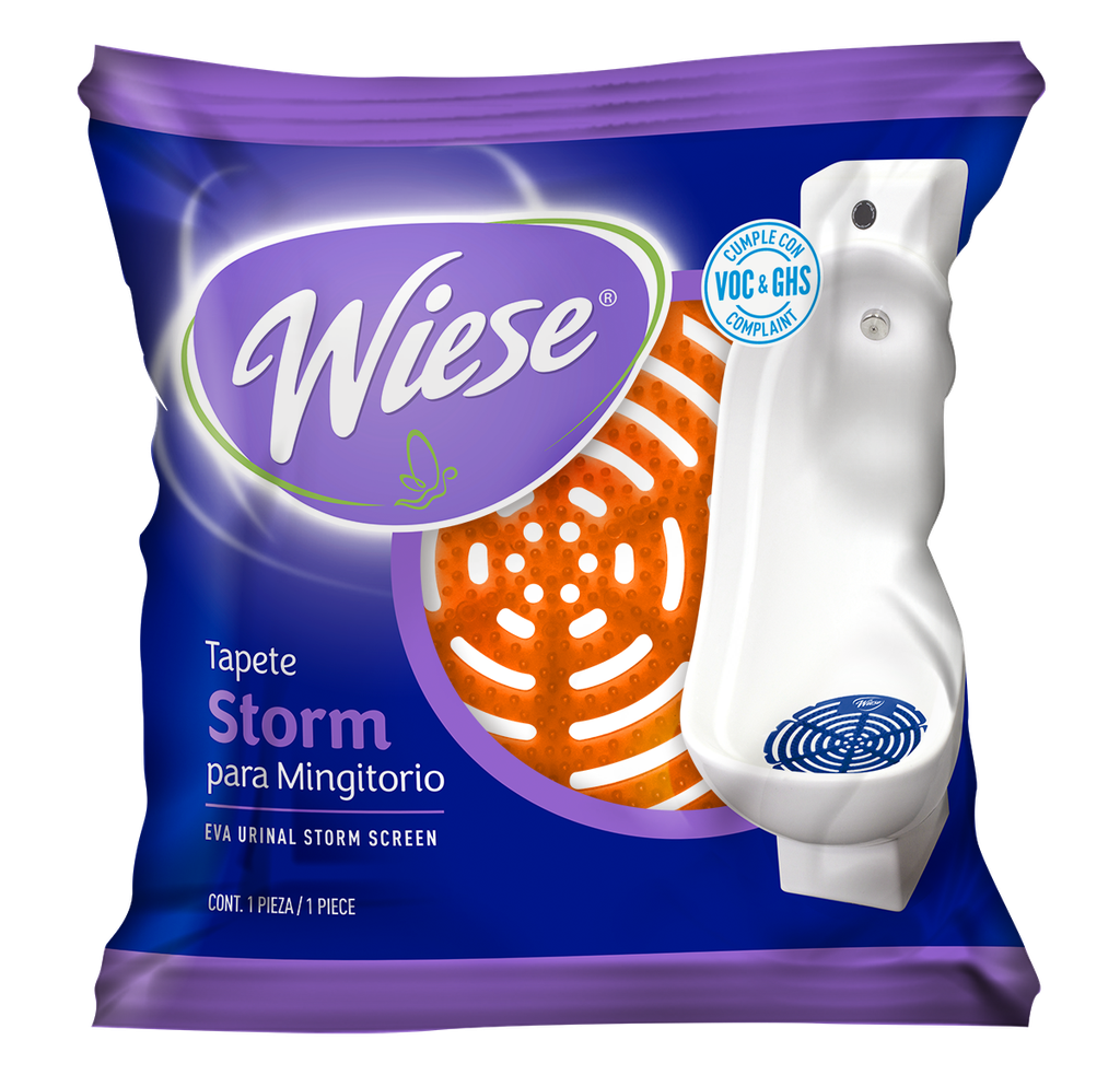 Tapete para Mingitorio Anti Salpicaduras Redondo Mango Storm Wiese 