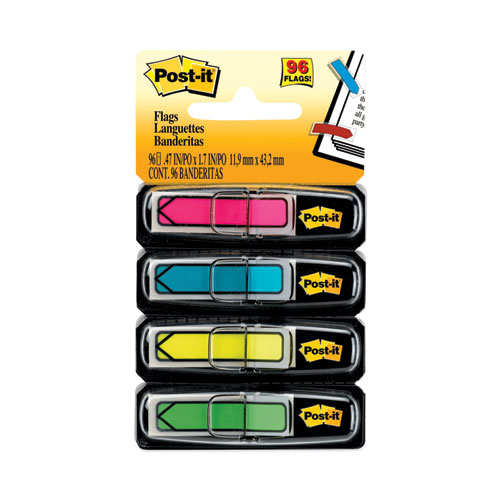 Banderitas Mini Tipo Flecha Post-It Adhesivas con 4 Colores de 24 por Color Paquete con 96