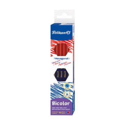 Lapiz Bicolor Delgado Hexagonal Pelikan