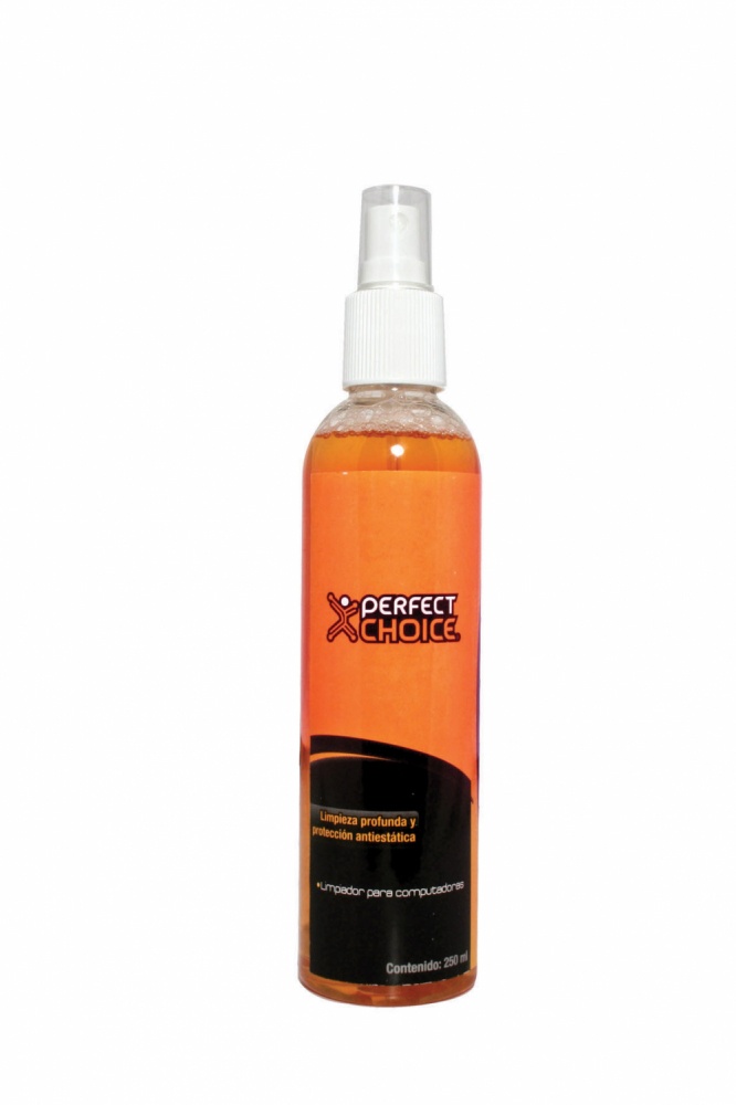 Limpiador Antiestatico para Equipo Electronico Naranja 250 mL Perfect Choice