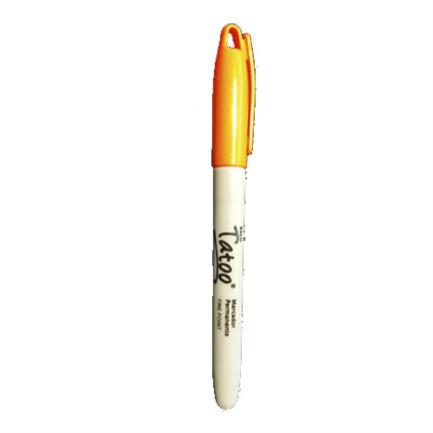 Marcador Permanente Baco Tatoo Punto Fino Naranja