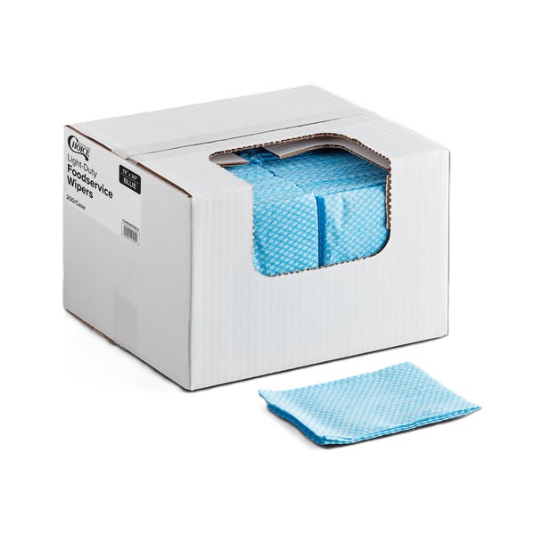 Toalla para Servicio de Alimentos Azul 13 1/2" x 21" con 150 Choice