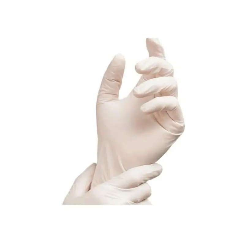 Guante Latex "L" Blanco sin Polvo con 100 Tuff