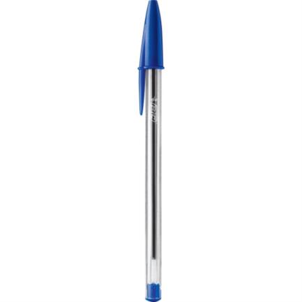 Pluma Bic Cristal Clasica Punta Mediana 1.0 mm Azul