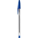 Pluma Bic Cristal Clasica Punta Mediana 1.0 mm Azul