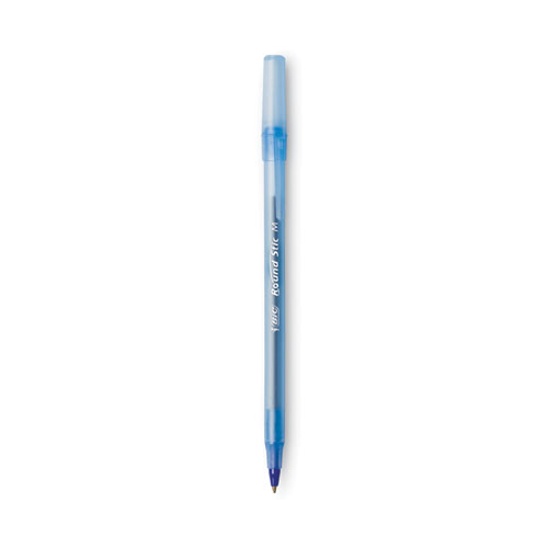 Pluma Bic Roundstic Punta Mediana 1.0 mm Azul