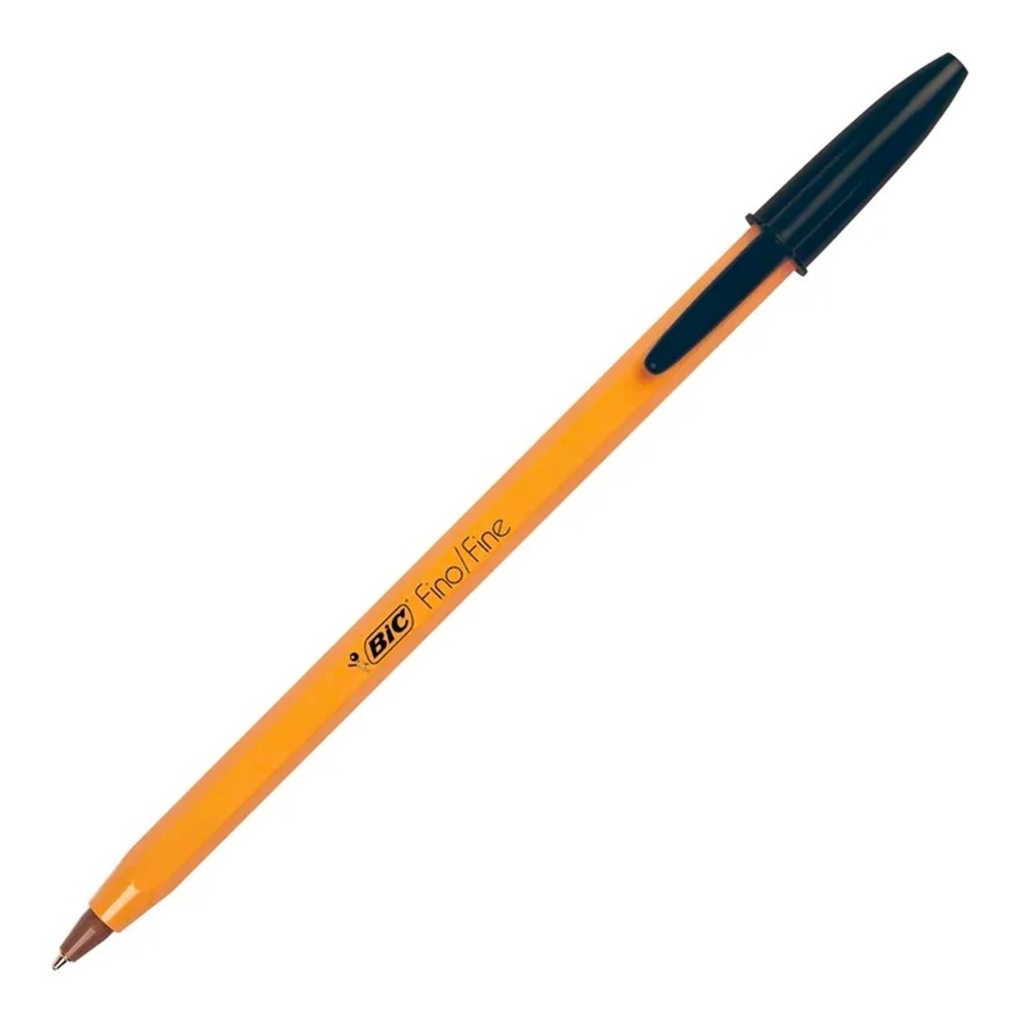 Pluma Bic Punta Fina 0.8 mm Negro