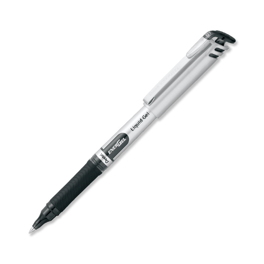 Pluma Pentel Energel Punta Fina 0.7 mm Negro