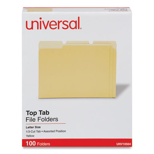 Folder Tamaño Carta Amarillo 2T 3 Cejas Universal con 100