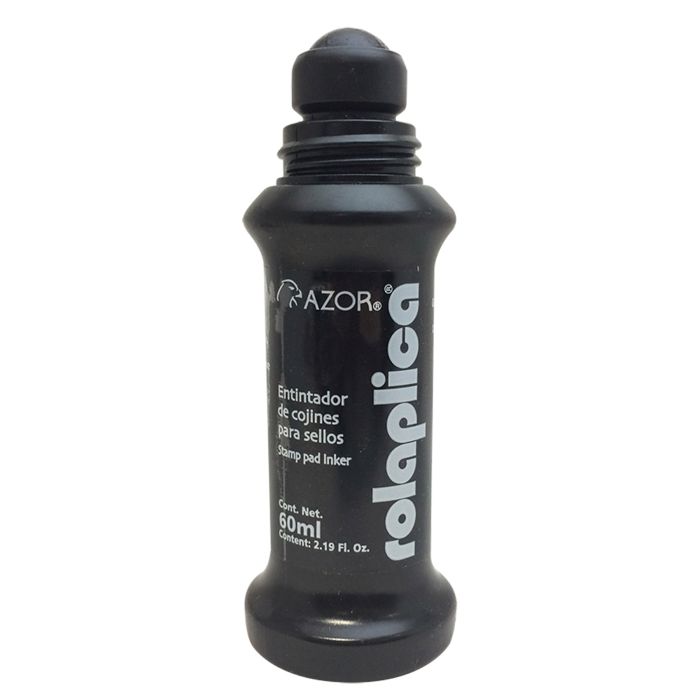 Tinta para Cojin Rolaplica Azor 60 mL Negra