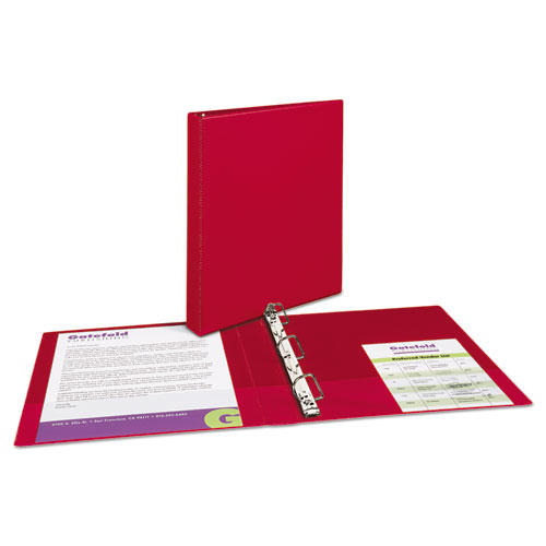 Carpeta Roja con Mica 2" Aro "D" Bazic