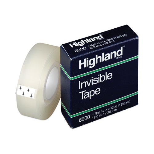 Cinta Adhesiva Invisible (Opaco) 3/4" x 1296" (33 m) Highland #6200