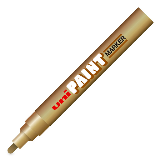 Marcador Uni-Paint PX20 Punto Mediano Dorado