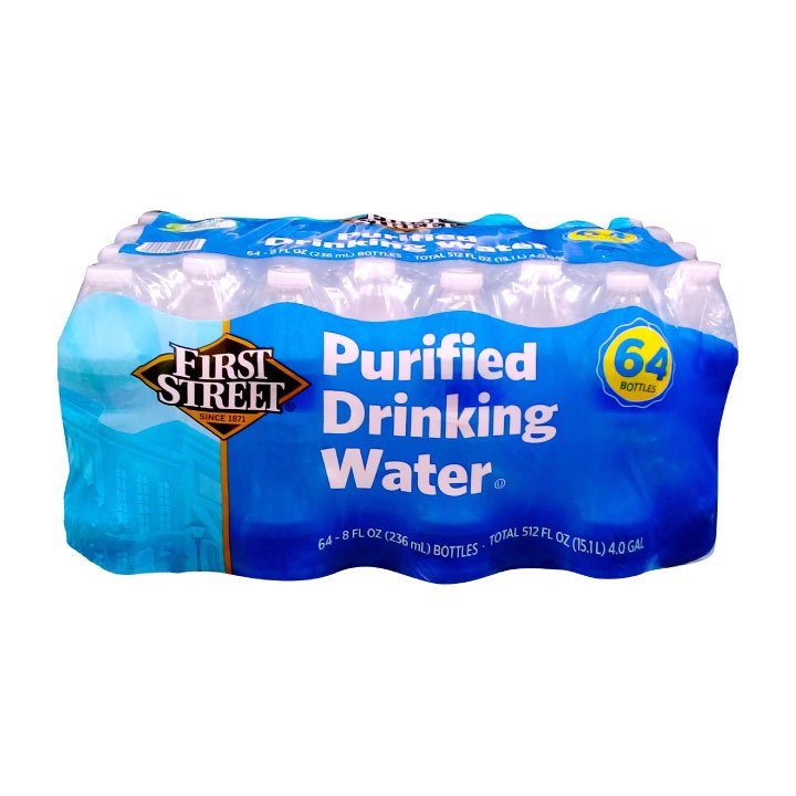 Botella de Agua 236 mL (8 oz) con 64 Pza First Street