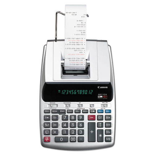Calculadora Sumadora 12 Digitos Canon MP11DX-2 Negro/Rojo