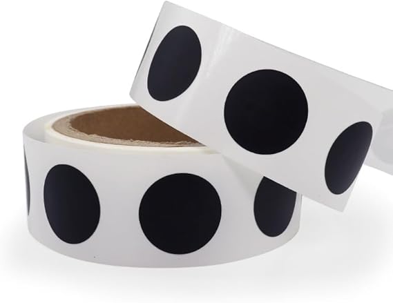 Etiqueta Redonda 1/4" RFID con NFC Negro con 50