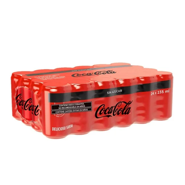 Refresco en Lata Coca-Cola Sin Azucar 355 mL con 24