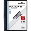 Folder DuraClip 30 Hojas Tamaño Carta Negro/Transparente con 25     