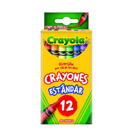 Crayon Estandar Redondo con 12 Crayola
