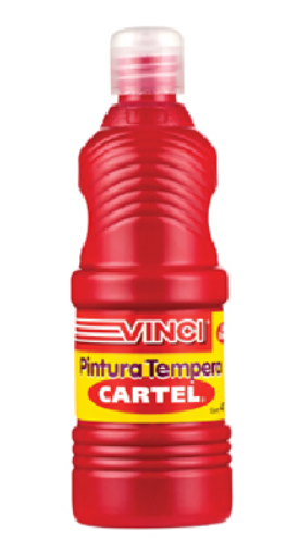 Tempera Vinci 473mL Rojo 