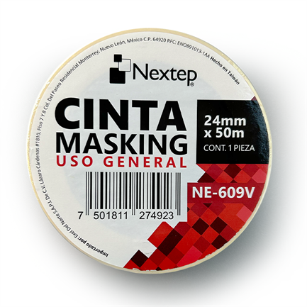 Cinta Adhesiva Masking 1''(24 mm) x 50 m Nextep 