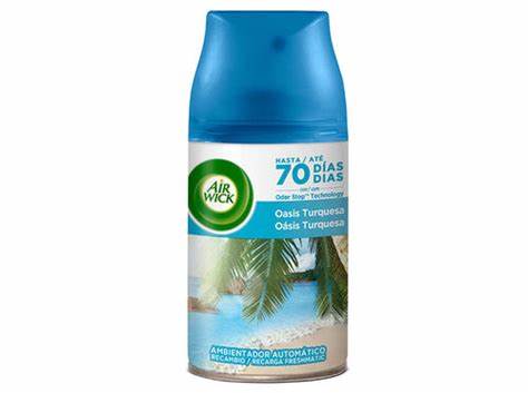 Aromatizante Air Wick en Aerosol Freshmatic Oasis Turquesa 250 mL 