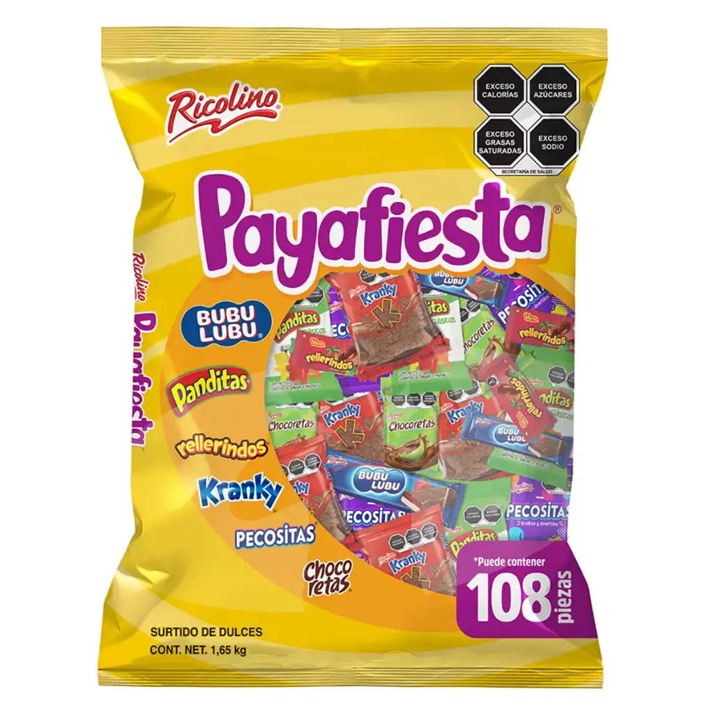 Bolsa Surtido Dulce Payafiesta Ricolino con 108 