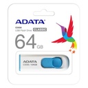 Memoria USB 2.0 de 64 GB Adata Color Blanco-Azul 
