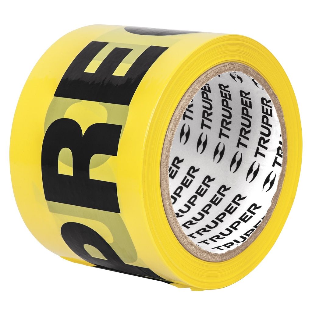 Cinta Precaucion Amarilla 3'' x 90 m Truper