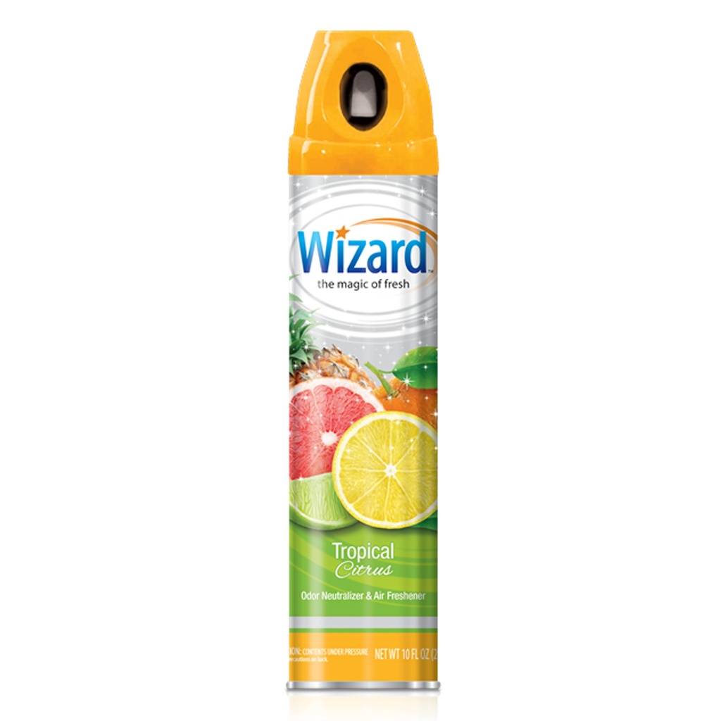Aromatizante Wizard en Aerosol Tropical Citrus 283 g (10 oz) 