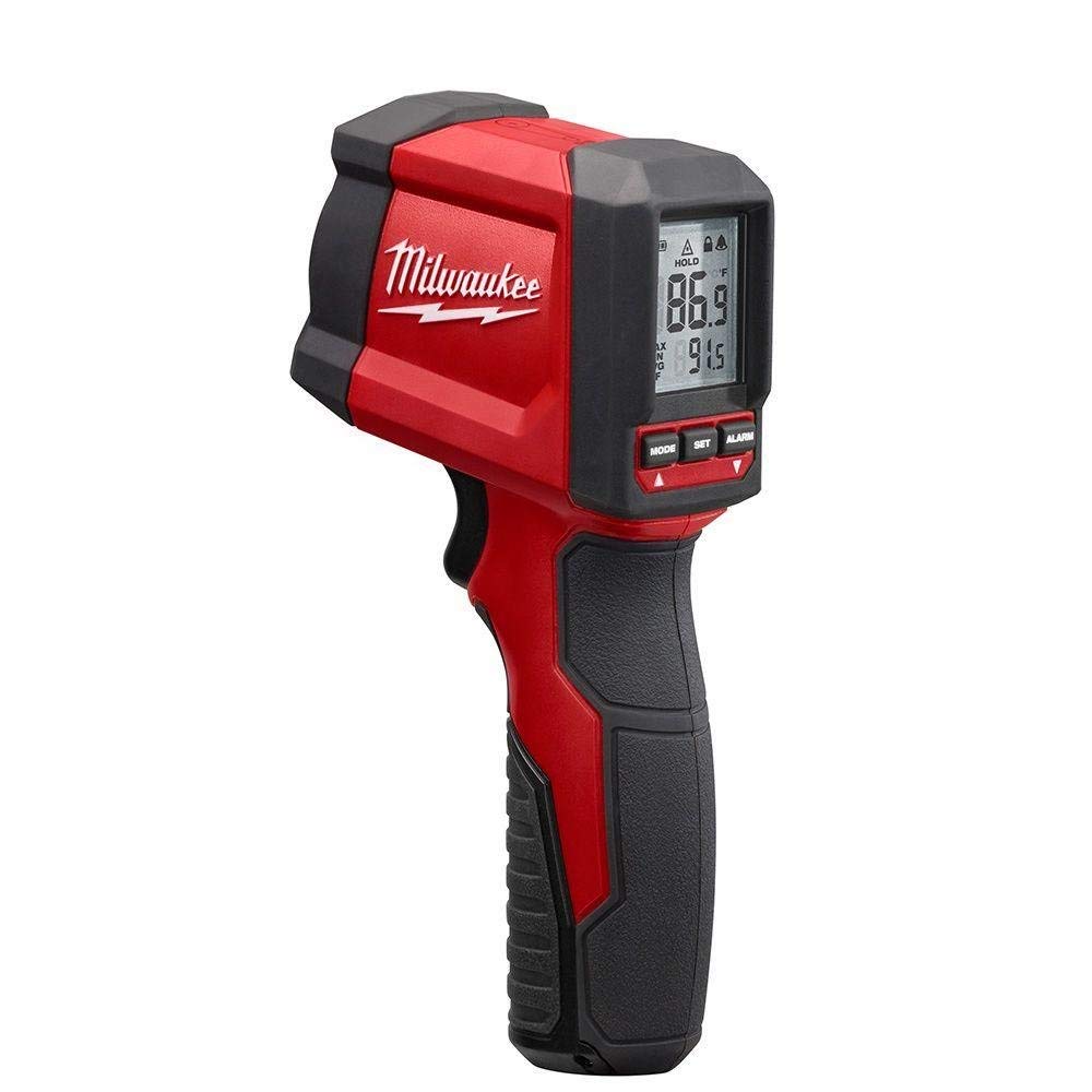 Termometro Infrarojo Digital Tipo Pistola Uso Industrial Milwaukee