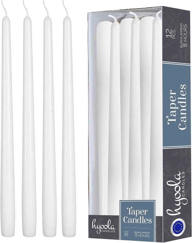 Vela Blanca de Parafina Larga 25 cm 