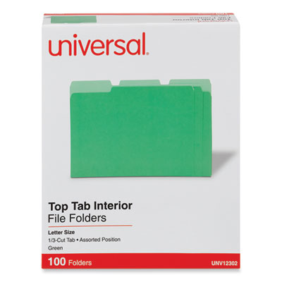 Folder Tamaño Carta Verde Universal con 100 