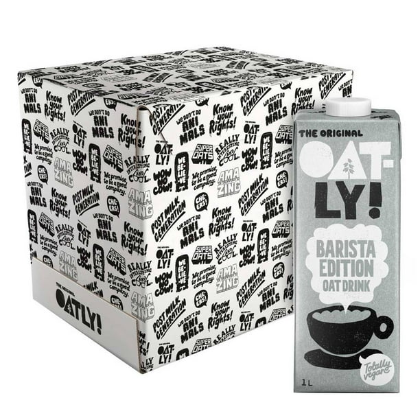 Caja de Leche con 10% Avena Oatly Barista con 6 pzas de 1 L 