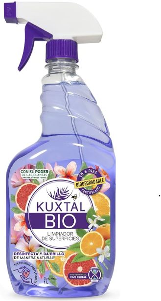 Limpiador de Superficies Biodegradable Cítrico-Floral Kuxtal 1 L