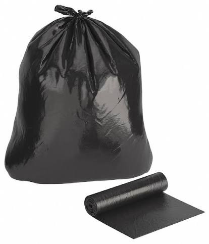 Bolsa para Basura 55 Galones 36 x 60 Negra Eco con 20 bolsas