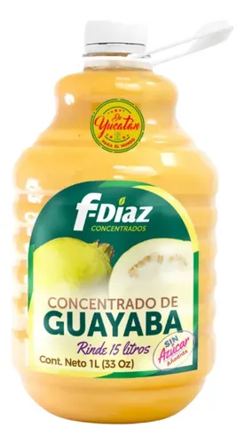 Concentrado para Agua de Guayaba 1L sin Azucar F-Diaz