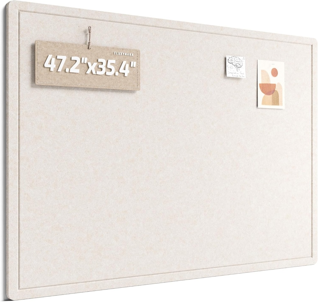 Tablero de Corcho Alternativo con 24 Pestañas Adhesivas Removibles 47.2" x 35.4" 
