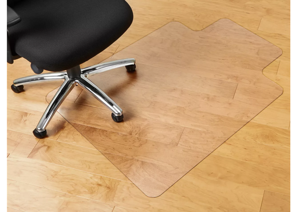 Kuyal Tapete transparente para silla para suelo de madera dura de 30 x 48"