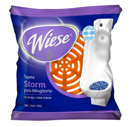 [42178] Tapete para Mingitorio Anti Salpicaduras Redondo Mango Storm Wiese 