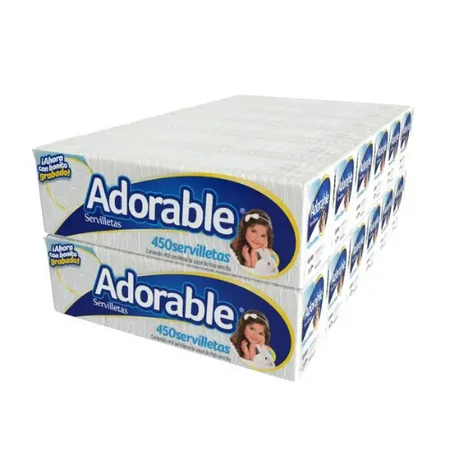 [50427] Servilleta Blanca Adorable con 450