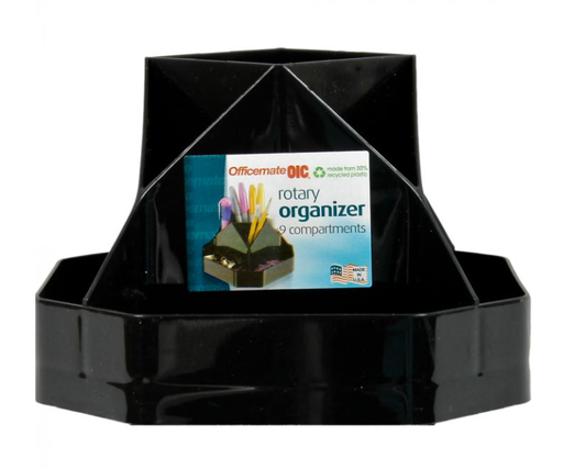 [10547] Organizador Rotativo Negro OIC