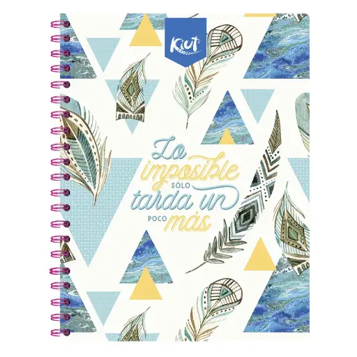 [13486] Cuaderno Espiral Profesional Do Raya Kiut Femenil con 200 Hojas