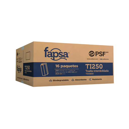 [40256] Toalla Interdoblada Blanca Fapsa TI250 