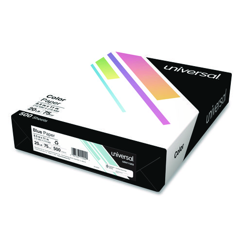 [81091] Papel Bond Tamaño Carta Azul Pastel Universal 8.5'' x 11" 75 g/m² 20 lb con 500 Hojas 