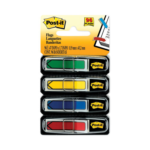 [13426] Banderitas Mini Tipo Flecha Post-It #684-ARR3 Adhesivas con 4 Colores Neon de 24 por Color con 96